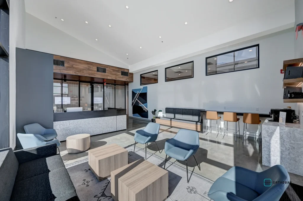 Waiting room at Orthobar in Las Vegas.